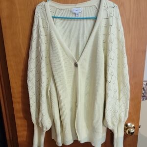 Elegant Yellow Cardigan by The Drop